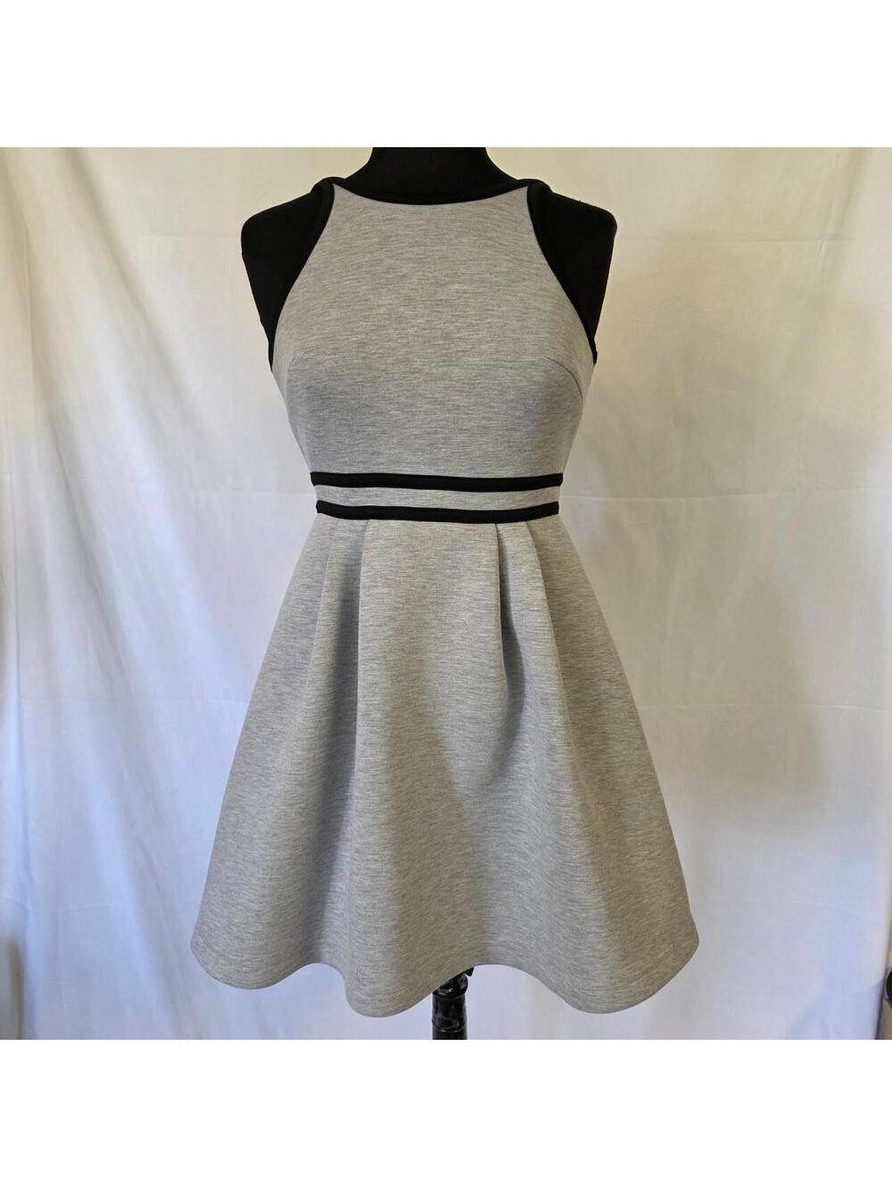 Mossimo Women's Grey and Black Dress